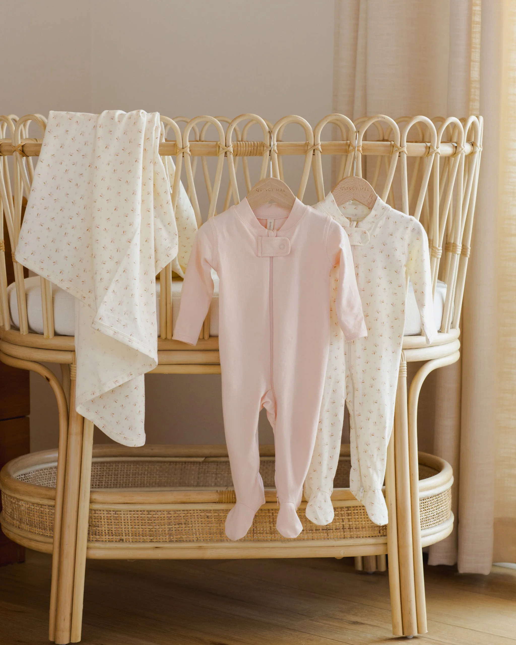 Zip Longsleeve Sleeper Footie || Fleur - Image 2