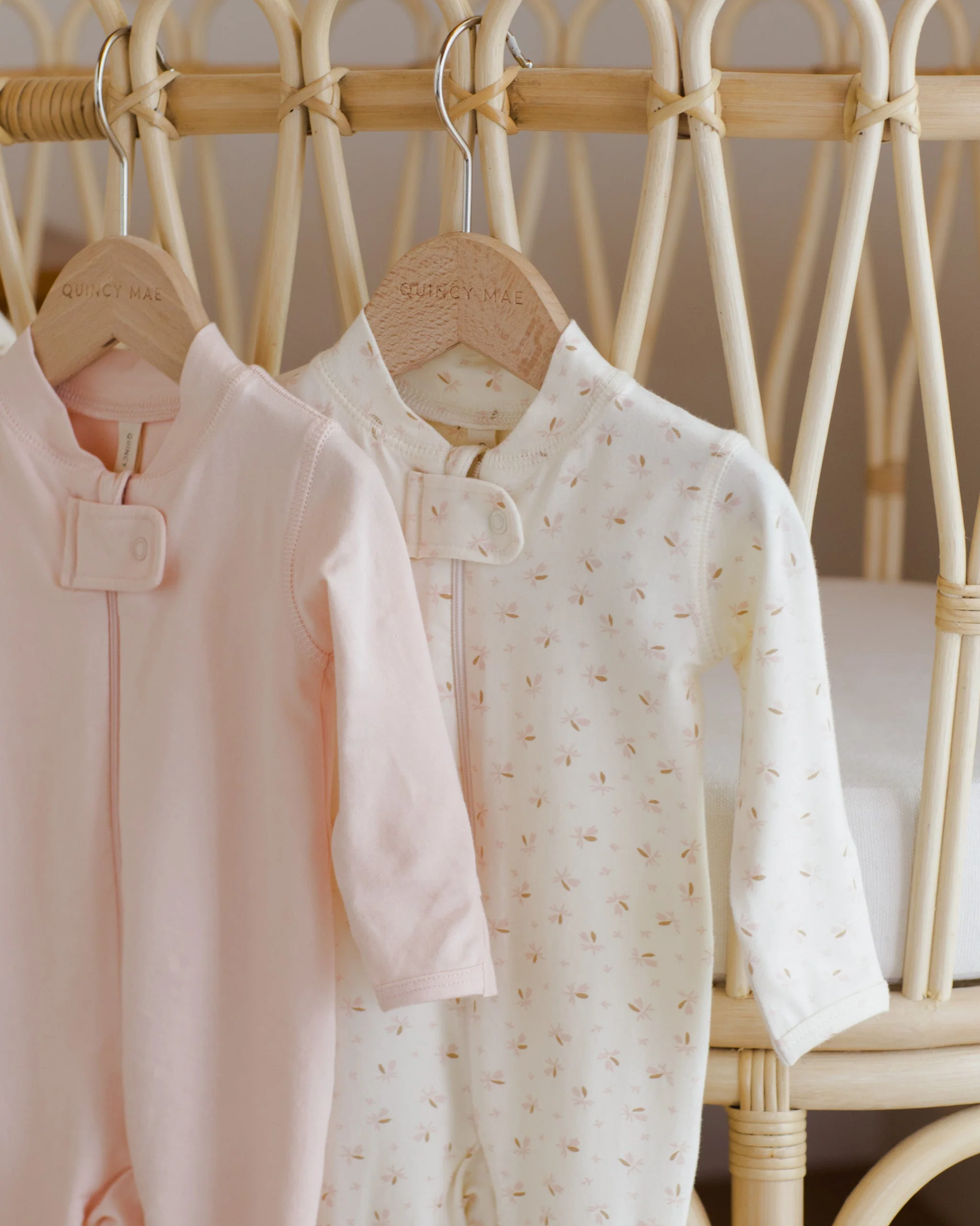 Zip Longsleeve Sleeper Footie || Fleur - Image 4
