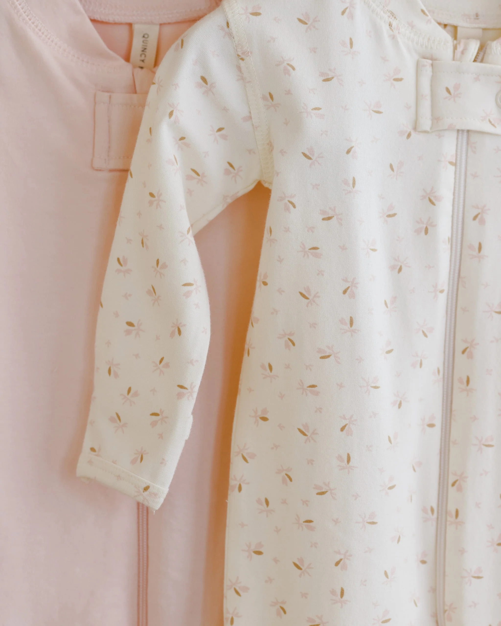Zip Longsleeve Sleeper Footie || Fleur - Image 5