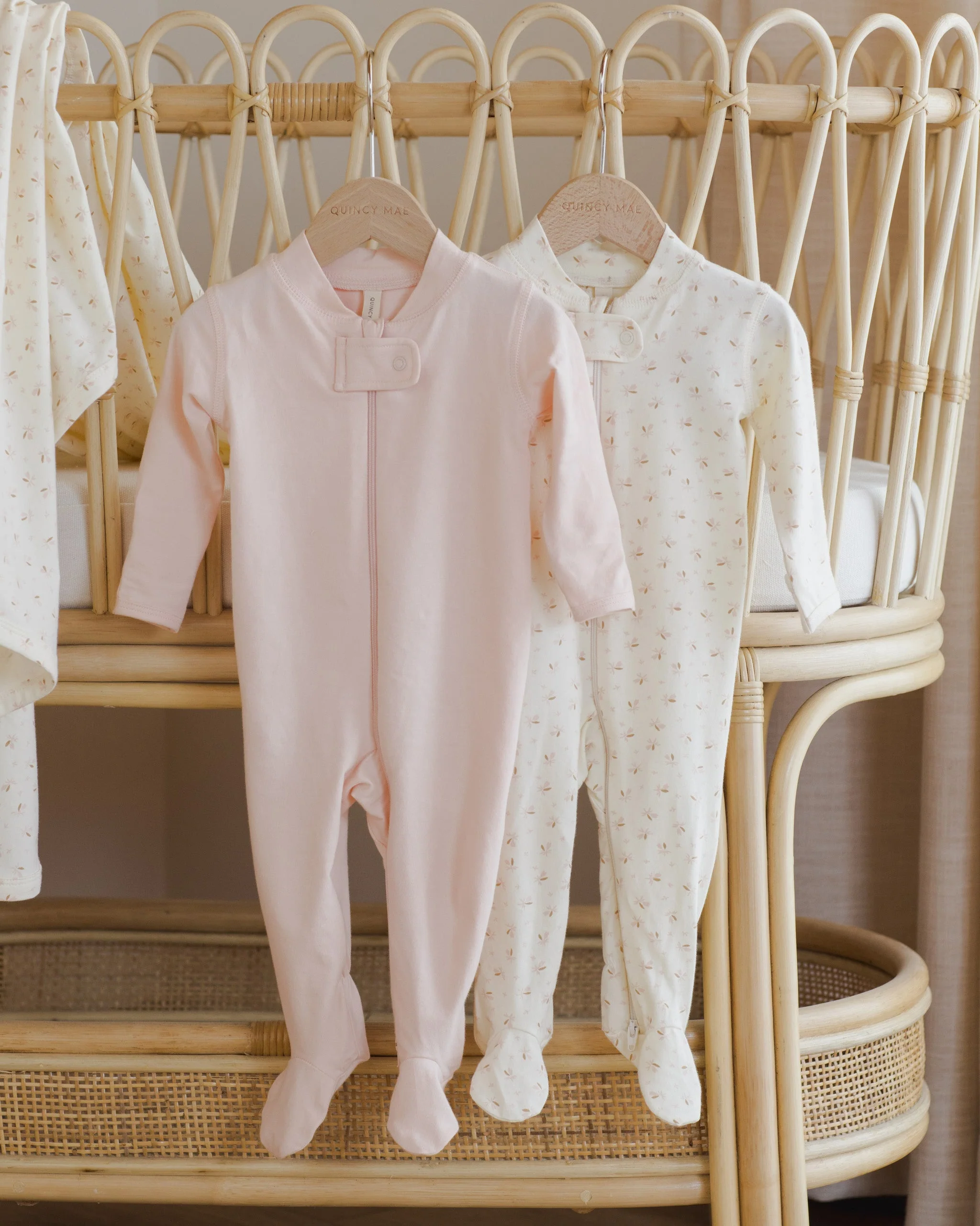 Zip Longsleeve Sleeper Footie || Petal - Image 6
