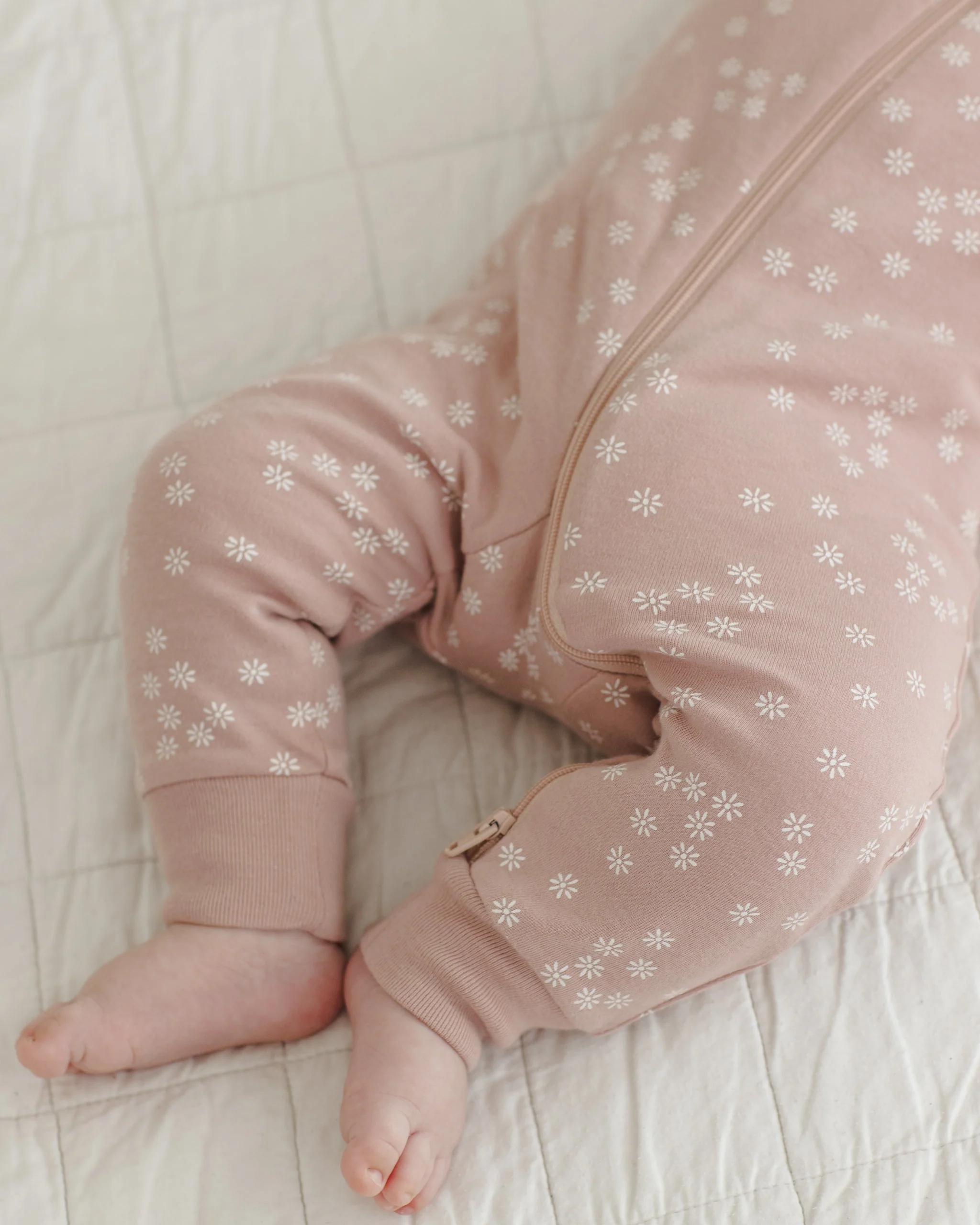 Zip Longsleeve Sleeper Mauve Daisy - Image 3