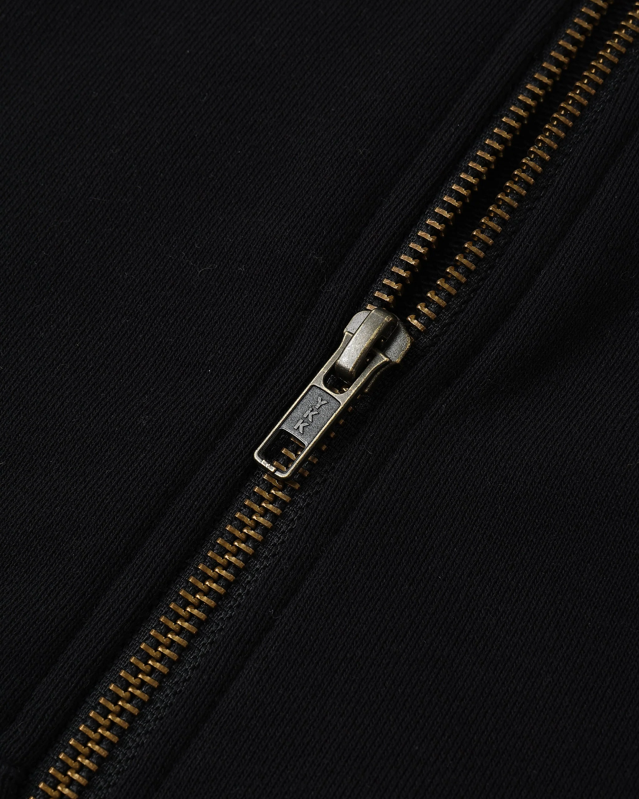Zip Raglan Hoodie Black - Image 8