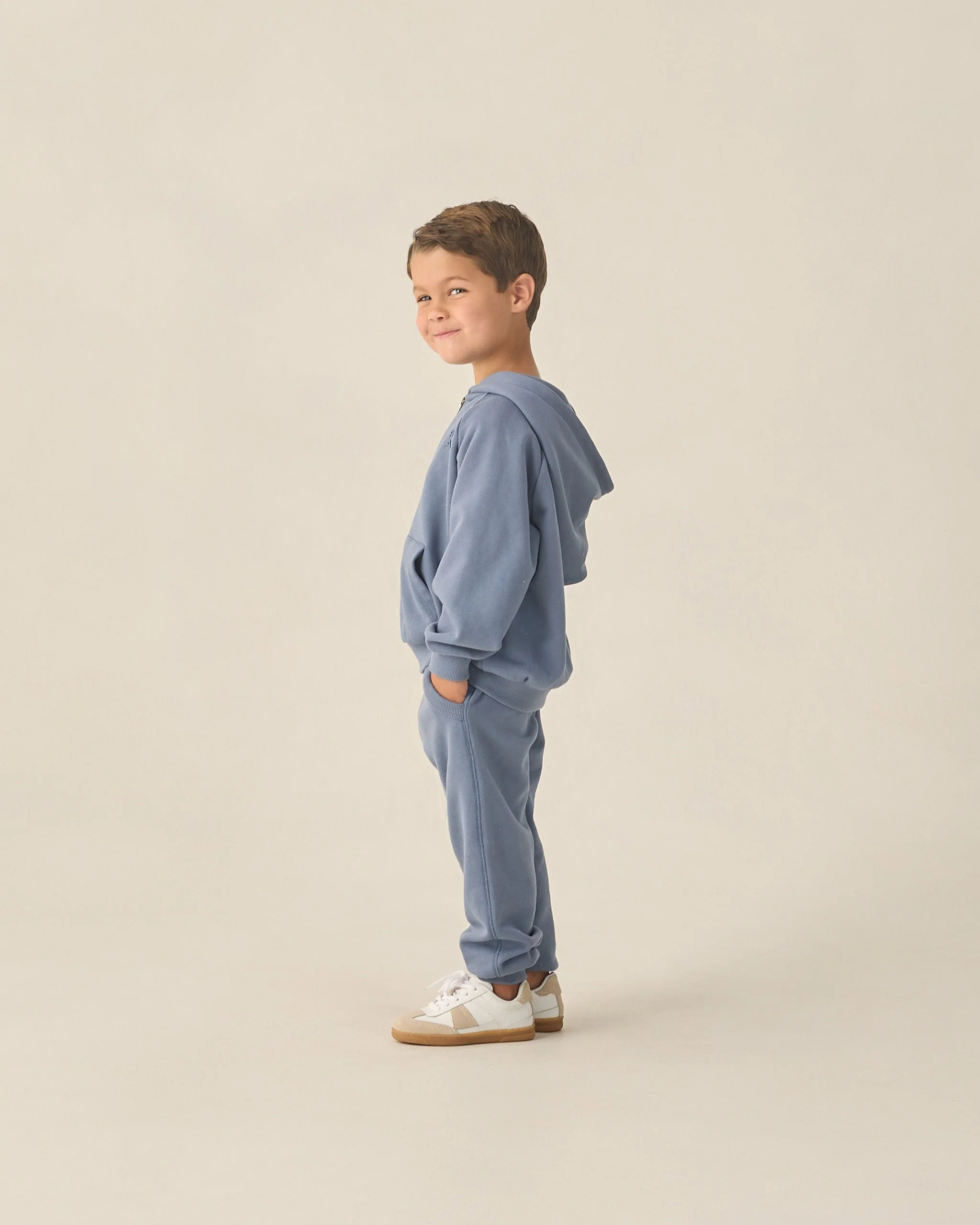 Zip Raglan Hoodie Marine - Image 5