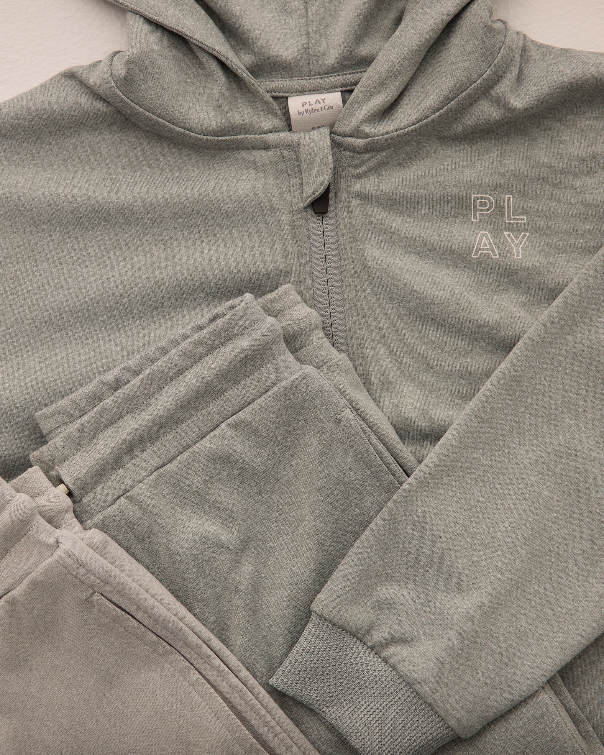 Zip-Up Tech Hoodie || Heathered Eucalyptus - Image 4